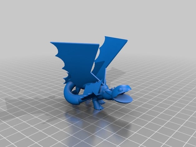 noite de fúria A impressão 3d httyd sem dentes 3D print model - Mito3D