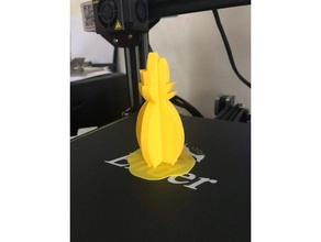 ananas 2 pezzi food & drink 3d print model - Mito3D
