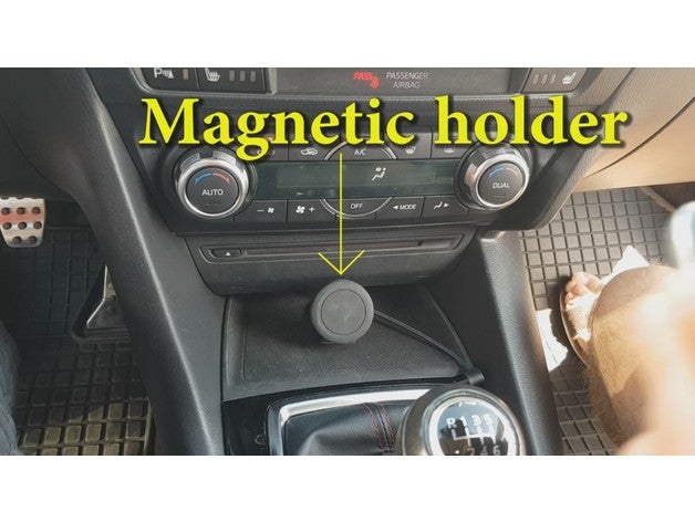 mazda 3 2014 - 2016 magnetic smartphone holder automotive car phone 2015 axela mazda3 3D print model - Mito3D