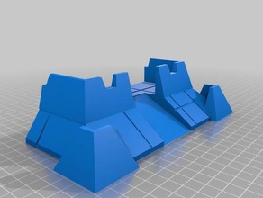 ancient tomb bunker - two halves buildings & structures 40k warhammer necron necrons warhammer40k 40000 3d print model - Mito3D
