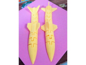 another articulated rocket toys & games 3d print model - Mito3D