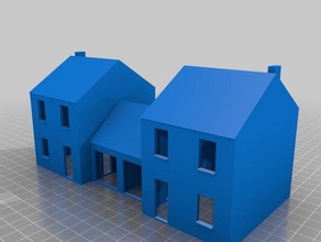 maison 8 buildings & structures architecture n scale 3d print model - Mito3D