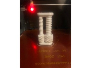 herringbone screw fidget printed assembled mechanical toys 3d print model - Mito3D