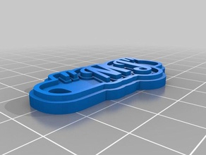 mj keychains customized 3d print model - Mito3D