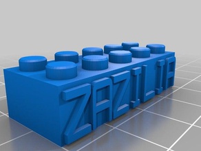 zazilia brinquedos de construção personalizado 3d print model - Mito3D