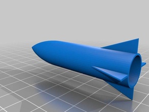 v2-a10-3t fusée modèles modèle de la fuséologie des tirs roquettes 3d print model - Mito3D