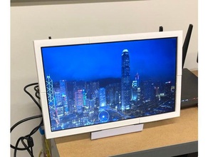 156 inch lp156wh2 lcd display enclosure electronics 15inch case holder mount 3d print model - Mito3D