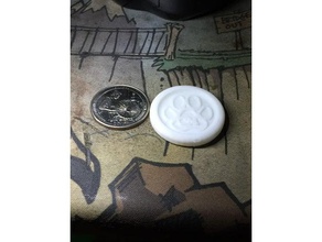 pawprint maker coin 3d printing 3d print model - Mito3D