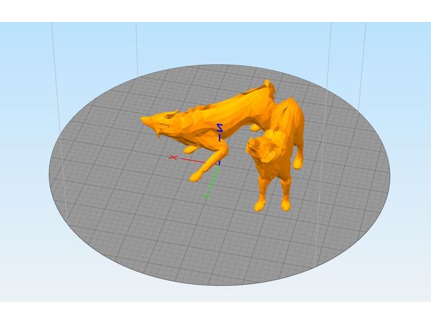 skyrim lobos a los animales 3d la criatura 3D print model - Mito3D