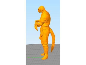 argonian barmen yaratıklar skyrim 3d print model - Mito3D
