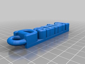llavero daniel A impressão 3d o 3d print model - Mito3D
