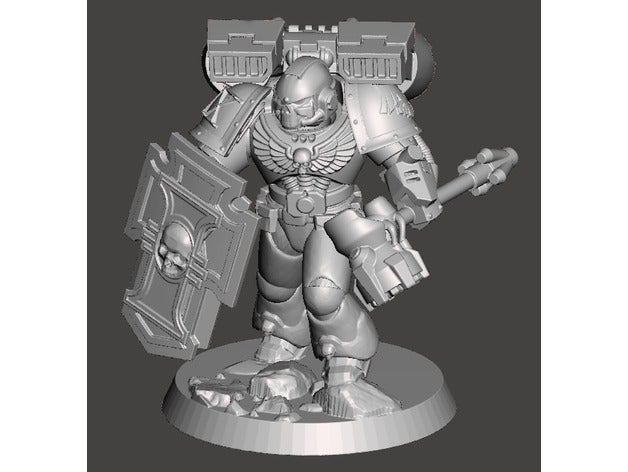 raven guard hammer captain toys & games jump pack warhammer 40k 3D print model - Mito3D