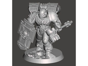 raven guard martello capitano giochi e giocattoli di guardia jump pack warhammer 40k 3d print model - Mito3D