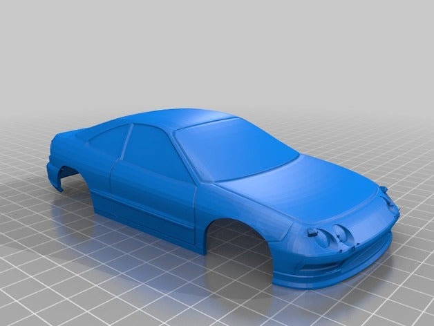 xmods 94 acura integra 90mm corpo r c i veicoli rc auto shell 3D print model - Mito3D
