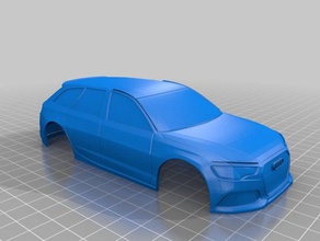 xmods 17 audi rs6 avant 94mm coque r c véhicules corps voiture rc shell 3d print model - Mito3D