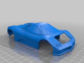 wl toys k989 pagani zonda c12 r c vehicles body car rc shell wltoys 3d print model - Mito3D