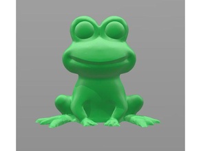 garden frog pencil topper decor 3d print model - Mito3D