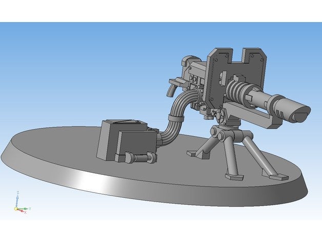 lascannon arma pesada del equipo juegos y juguetes warhammer40k warhammer 40000 40k 3D print model - Mito3D
