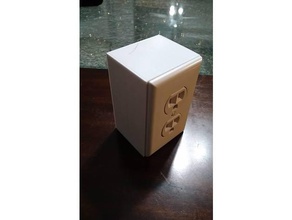 outletbox computer presa di corrente cavo alimentazione in una prese 3d print model - Mito3D