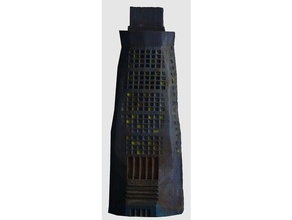 cyberpunk tower buildings & structures 3d print model - Mito3D