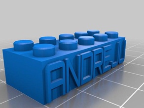 andreju brinquedos de construção personalizado 3d print model - Mito3D