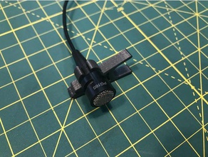 shure pg185 lapel mic clip music 3d print model - Mito3D
