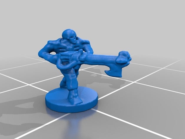 épico necron guerreiro modelo de robôs 3D print model - Mito3D