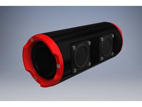 altoparlanti portatili v10 audio bass boombox portatile altoparlante 3d print model - Mito3D