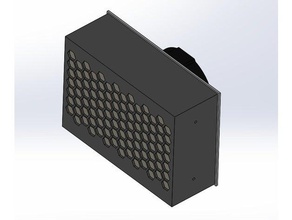 airfilter 3d yazıcı parçaları hava filtresi abs, Hava aktif karbon filtre hepa 3d print model - Mito3D