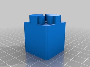 my customized aluminum extrusion endcap customizer 3d printer parts 3d print model - Mito3D