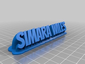 simara bureau de personnalisé 3d print model - Mito3D