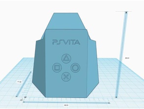 psvita hexastand v1 L'impression 3d cas console hexagone hexagonal la playstation plinthe le stand un jeu vidéo 3d print model - Mito3D
