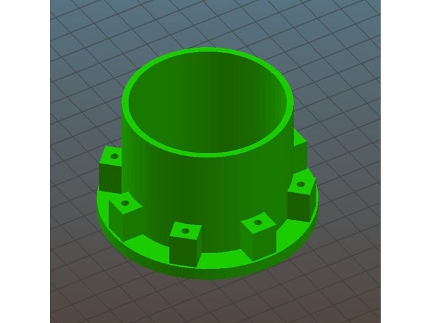 shop vac flange vacuum adapter 3D print model - Mito3D