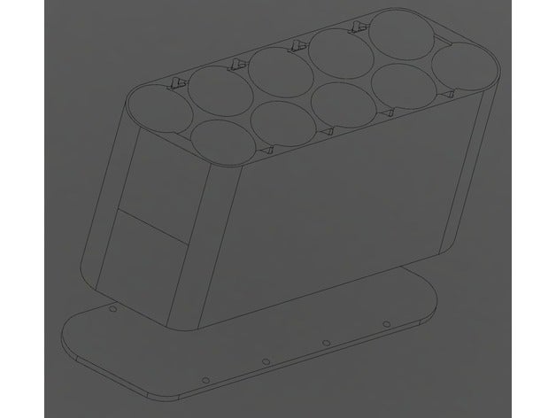 18650 shell 10s1p 5s2p 2s5p electronics battery 3D print model - Mito3D