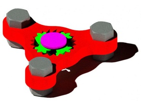 fidget spinner Spiele 3d-gedruckte Lager Zahnräder 3d print model - Mito3D