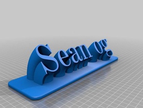 sean og customized 3d print model - Mito3D