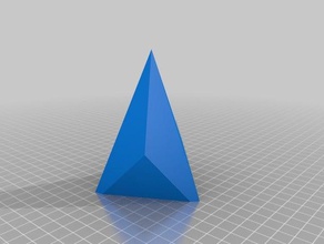 pir mide triangolare caras biseladas di apprendimento cristallografia 3d print model - Mito3D