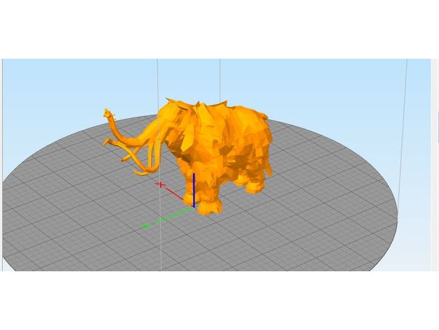 skyrim mammouth les créatures le 3D print model - Mito3D