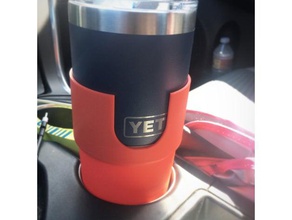 yeti cup holder + coin collector diy 3d print model - Mito3D