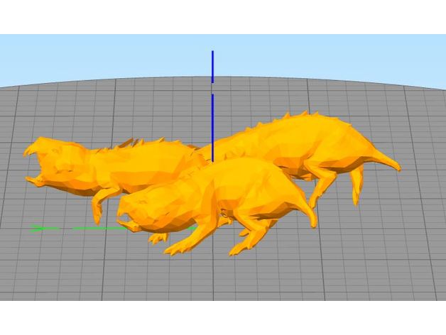 molerats creatures fallout 4 molerat 3D print model - Mito3D