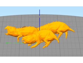 molerats le creature fallout 4 molerat 3d print model - Mito3D