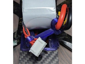 quadcopter lipo balance plug retainer tpu r c vehicles drone holder battery 3d print model - Mito3D
