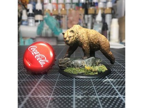 grizzly 28mm animais 3d print model - Mito3D