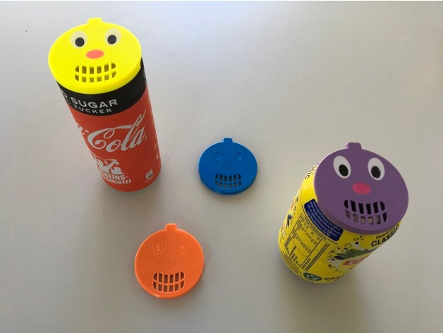 capclown - insect cover soda cans insektenschutz f r getr nkedosen kitchen & dining beer can cap bottle kids 3D print model - Mito3D