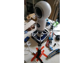 60mm fan gopro mount selfie stick camera 3d print model - Mito3D