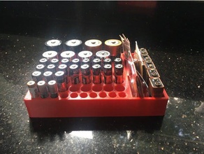 batterie tiroir de bureau bien rangé organisateur les conteneurs pile aaa aa c la cellule d 3d print model - Mito3D