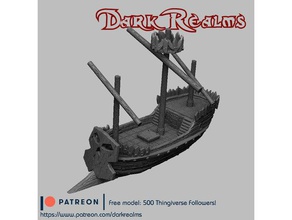 Ork-Piraten-Schiff Spiele dungeons dragons orc Piraten Schiff 3d print model - Mito3D