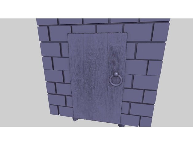 mazmorra de las clavijas la puerta juegos castillo no molestar rpg tablero mesa terreno baldosas 3D print model - Mito3D