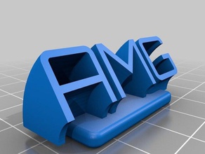 amg office personalizado 3d print model - Mito3D