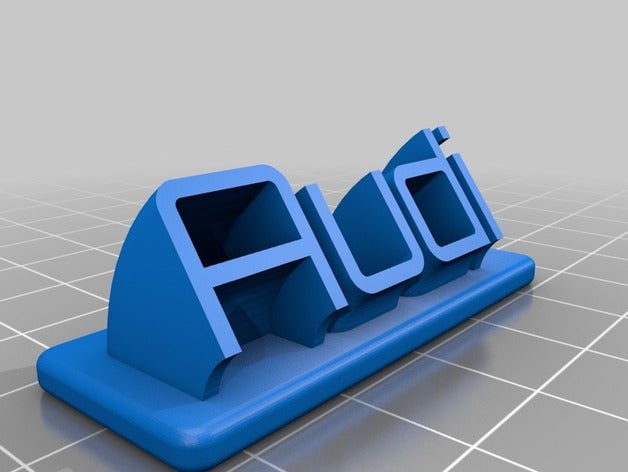 audi office customized 3D print model - Mito3D